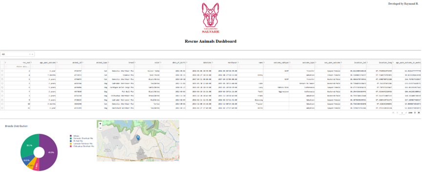 Animal Rescue Shelter Dashboard